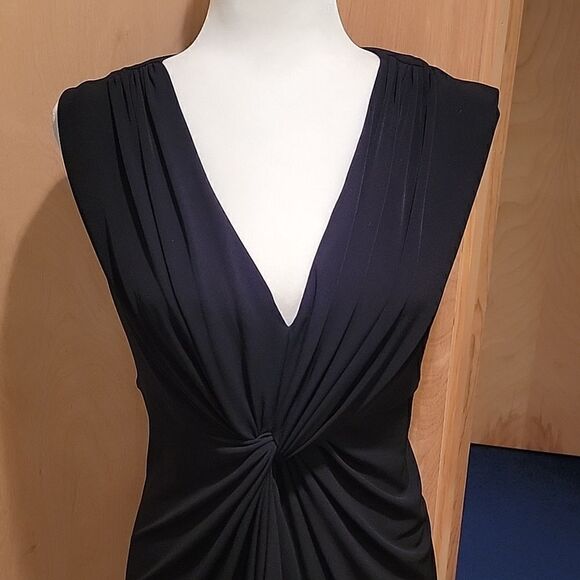 Catherine Malandrino black  bodycon dress w twist - Picture 5 of 13